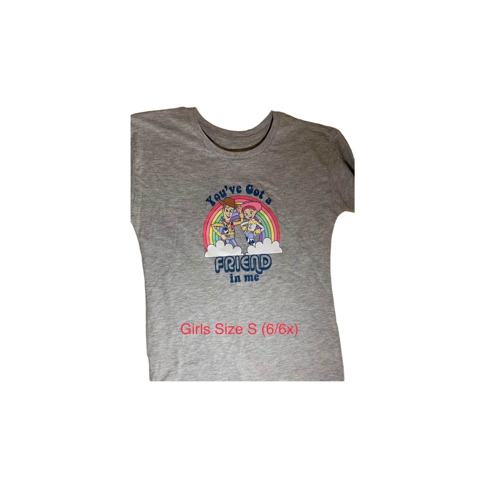 Disney Toy Story You’ve Got A Friend In Me Oversized T-Shirt Girls’ Size S‎ 6/6X
